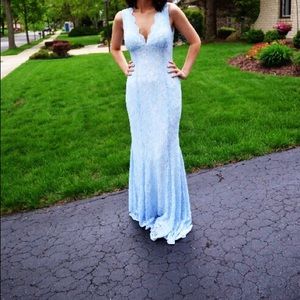 Light blue prom dress